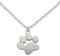 Hanessa Schmuck Hals-kette mit Katzen-Tatze Hunde-Pfote Anhänger Damen-Schmuck Zinklegierung, in Silber Geschenk zu Weihnachten für die Ehe-Frau/Freundin/Frauen