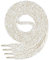 Di Ficchiano 1Paar flache SCHNÜRSENKEL aus 100% Baumwolle für Sneaker Sportschuhe - sehr reißfest - ca. 7 mm breit - Schuhbänder- weißgold Schuhriemen Farbe: white/gold - 170cm