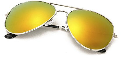 4sold Man Woman CHILDRENS KIDS BOYS GIRLS SHADES LENSES UV400 Kids Transparent Sunglasses (Orange Mirror)