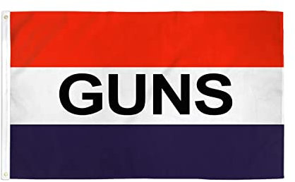 AZ FLAG - Flagge Verkauf Von Waffen - 150x90 cm - Guns Fahne 100% Polyester mit Messing-Ösen - 110g