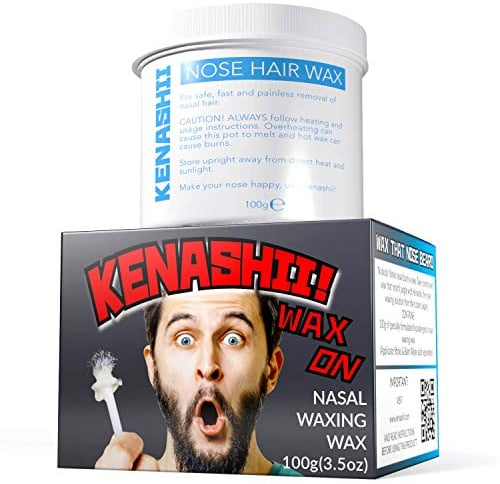 Wachswachs für die Nase. 100 g. Von Kenashii. Nur Wachs, Applikatoren & Balsamtücher werden separat verkauft. Neues und verbessertes Nasenhaarwachs. Wax That Nose Bart.