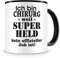 Samunshi® Chirurg Tasse mit Spruch Geschenk für Chirurg Mann Frau Kaffeetasse groß Lustige Tassen zum Geburtstag schwarz 300ml