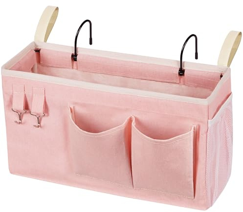 Bedside Caddy, Bedside Storage Bag Hanging Organizer for Bunk Dorm Bed Rail