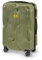 CRASH BAGGAGE Gestreifter Trolley-Koffer, Oliv/Blatt für mich (Leaf It to Me), Medium