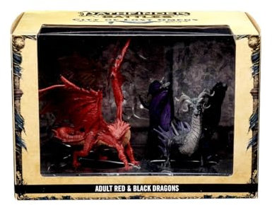 Pathfinder Battles: City of Lost Omens Premium Figure: Adult Red & Black Dragons - EN