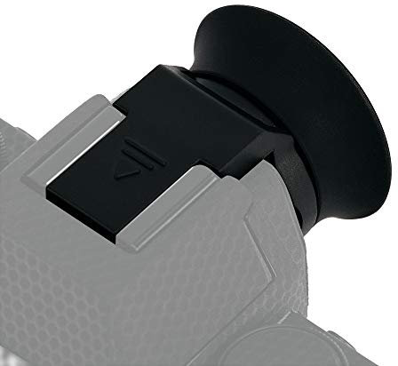 Große Silikon Augenmuschel Okular für Fujifilm X-S20, X-S10, X-T200 (Ausgestattet und Gesichert mit Kamera-Blitzschuh)