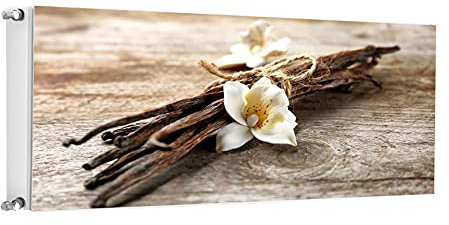 TMK ArtDeko Heizkörperverkleidung mit Magnet Stilvolle Optik 140x60 Heizkörperabdeckung, Vanille