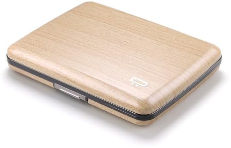 ÖGON -DESIGNS- Portefeuille en Aluminium, Grande capacité avec Fermoir en métal, Protection RFID Contre la fraude et la démagnétisation, modèle Smart Case Oslo Large