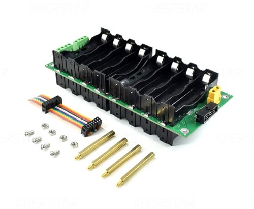 DIY 12v no Welding 4 String 18650 Lithium Battery Management System BMS Protection Board Battery Box (4s4p Long)