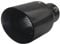 Simoni Racing Cola de Tubo de Escape Deportiva Redonda/Inclinada Acero Inoxidable Negro - Ø102xL210mm - Montaje 38->63mm