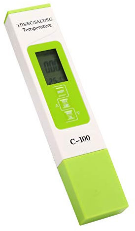 Pgerät,Salzget Mgerät,Salzwasser Pool Tester,Pool Salzget Men,Salzmgerät Koiteich,Water Quty Test Pen,C 100 5 In 1 Snity Ec Seawater Tester Multifunktions-Wasserqutätstester Mit