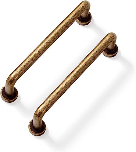 SYZOW 6 piezas Tiradores Armario Bronce Tiradores Para Cocina 128mm, Manija de Gabinete Manijas de Morden de Muebles-Manillas Asas para Tiradores Muebles