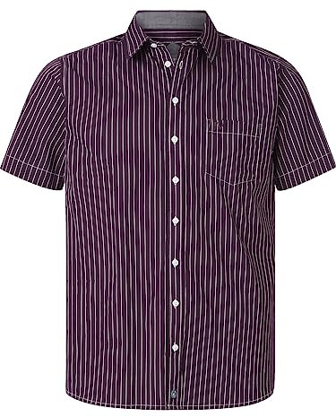 Jan Vanderstorm Homme Chemise Rayée Perttu Violet Foncé, 2XL (XXL) - 45/46