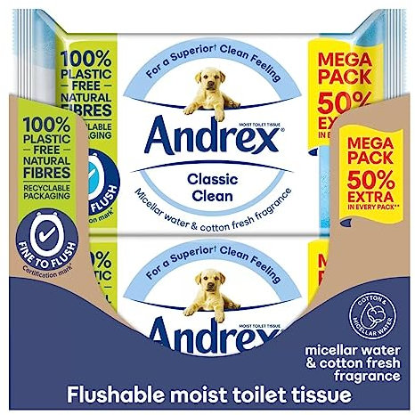 Andrex Classic Clean Washlets (10)