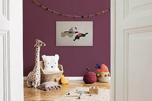 Leinwandbild abstrakte Kunst moderner Kunstdruck - Kunstdruck Beige Creme Grün - 90x60 cm Querformat - Moderne Wanddekoration Schlafzimmer Wohnzimmer - Bild auf Keilrahmen