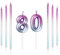 Mciskin 80th Birthday Number Kerzen Dekorationen Bunte 80 Kerze mit Rosa Lila Lange Kerzen Kuchen Kerzen Kuchen Topper Dekorationen für Jungen Mädchen Männer Frauen Geburtstagsfeier Hochzeit Jubiläum