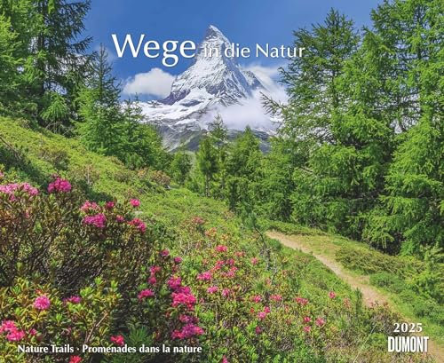 DUMONT - Wege in die Natur 2025 Wandkalender, 52x42,5cm, Fotokunst-Kalender mit Motiven von Naturwegen aus aller Welt, mit Spiralbindung