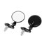 Seitenspiegel Motorrad 22mm Universal Motorrad 3 Runde 7/8 Griff Bar End Rückspiegel Außenspiegel Faltbare Fahrrad Für für Touring Für Spiegel für Lenkerende (Size : Folding Mirror)