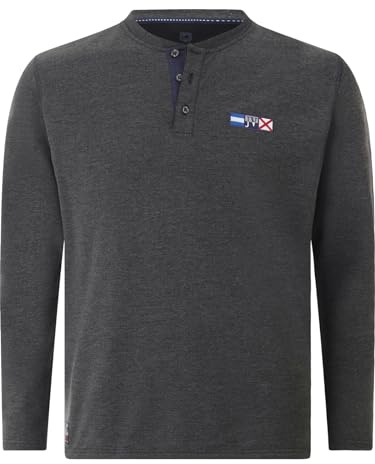 Jan Vanderstorm Herren Sweatshirt Jornsen dunkelgrau, 5XL (XXXXXL) - 72/74
