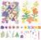 GHVACZS 52 Stück Getrocknete Blumen, Gepresste Blumen mit Pinzette, DIY Gemischte Getrocknete Blüten, Geeignet für DIY Kerzen, Harz, Schmuck, Nägel, Fotorahmendekorationen