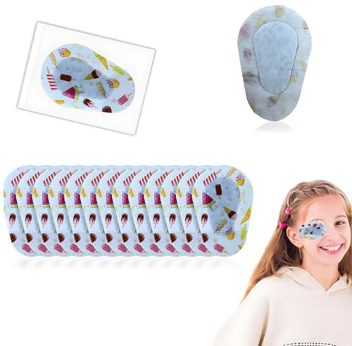 LAKJUOZ 15 Pièces De Pansements Oculaires, Cache Oeil Enfant, Images De Dessins Animés, Patch Adhésif Pour Les Yeux Pour Enfants 6 Modèles Cache Oeil Adhésif En Coton Bloquant La Lumière Pour Enfant
