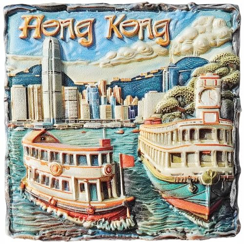 Hong Kong China Refrigerator Magnet Travel Souvenir 3D Fridge Decoration Craft