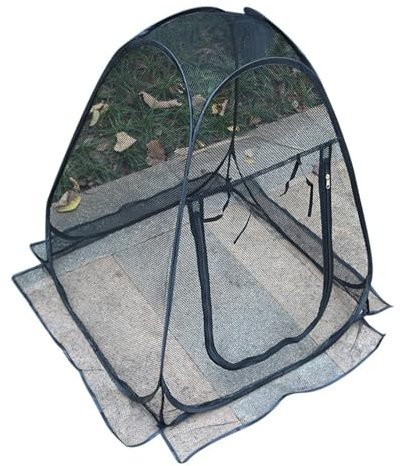 Tente pliable portable en maille, portable, anti-moustiques, tente en maille pour camping, tente pliable et pliable, abri pare-vent, auvent de jardin pour adultes et