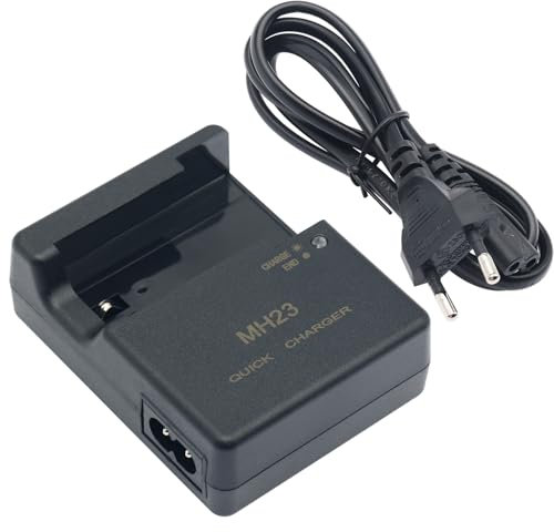 MH-23 Caricabatterie Rapido per Nikon: Compatibile con EN-EL9 EN-EL9a Batteria per Nikon D40 D40X D60 D3000 D5000 DSLR