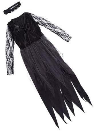 Gruseliges Brautkostüm Halloween Kostüm für Damen Halloween Feier Schwarz