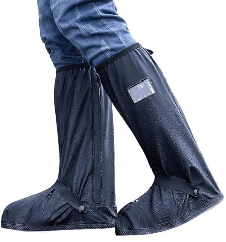 Zapatos a Prueba de Agua Cubierta, Cubierta del Zapato Impermeable, Fundas de Lluvia para Zapatos, Cubrezapatos Impermeables, Waterproof Shoes Cover, para Lluvia, Nieve, Bicicleta, Moto (L)