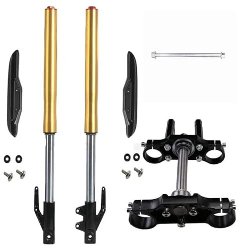 MTGUIWF Gruppo Ammortizzatore Forcella Anteriore 630mm 25 Pollici Compatibile con 110CC 125CC 140CC CRF50 CRF70 Apollo SSR Pit Dirt Bikes