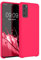 kwmobile Carcasa Compatible con Samsung Galaxy S20 Funda - Case TPU y Silicona antigolpes - Apto Carga inalámbrica - Rosa neón