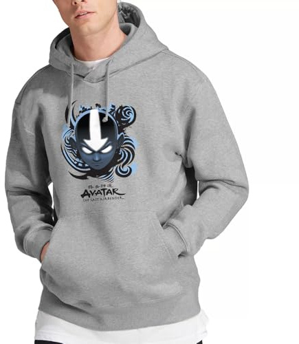 Avatar The Last Airbender Airbender Blue and Black Kanji Hoodie Hooded Sweatshirt