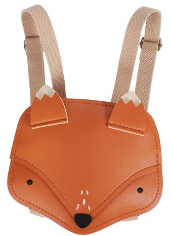 Homoyoyo Kleiner Pu Rucksack Fuchsmotiv Mit Reißverschluss Verstellbare Träger Kleiner Mädchenrucksack Für Freizeit Reisen