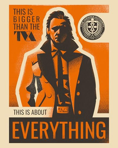 Komar Wandbild- Marvel Loki This is About Everything - Größe 40 x 50 cm - Poster, Kinderzimmer, Dekoration - gerollt ohne Rahmen, Orange