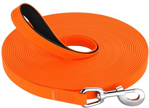 X XBEN Training Lead for Dogs, 1.5M/5FT Waterproof Extra Long Line Dog Lead with Soft Padded Handle, Training Leads Leash for Recall & Obedience for all Sized Dogs, for Swimming Walking Playing