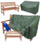 MODO24 Gartenbank aus Holz, Schutzhülle aus PVC, Parkbank, Gartenmöbel, Sitzbank, Bank Friesenbank, Holzbank, 3-Sitzer, In- & Outdoor, FSC-Holz, Abmessungen 90x154x70 cm, Farbe: Braun