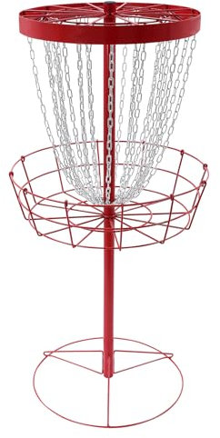 Disc Golf Mini Basket Set, Mini Discgolf Korb 24 Kette Tragbar Scheibe Golfziel Scheibe Golfkäfig Outdoor Innenbereich Professionell Übung für Anfänger Senioren