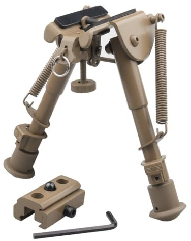 PBTMCD Taktisches Zweibein Mit Picatinny-Adapter, 6-9 Zoll Leichte Jagd-Zweibeine Aus Aluminiumlegierung