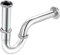 SZLIFE Siphon D'évier En Acier Inoxydable, Système de Drainage pour Cuisine et Toilettes, 40 cm