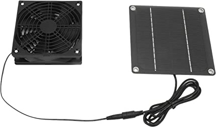 FTVOGUE Solarabgase -Lüfter, Solarpanel Monokristalline 2200 U/Min -Lüfter mit für Hühnchen Stall Gewächshaus