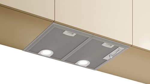 NEFF D5655X2, N 30, Lüfterbaustein, 53 cm, Made in Germany, Intensivstufe, LED-Licht, hocheffiziente Abzugsleistung, besonders leise, Silbermetallic