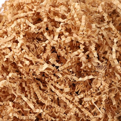 450 g de papier déchiqueté froissé pour paniers et boîtes cadeaux, rembourrage décoratif en raphia pour Pâques, anniversaires, Noël et mariages