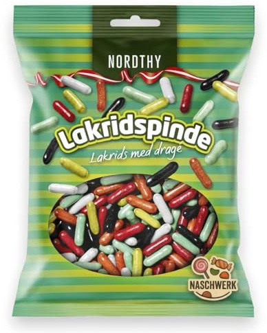 Nordthy Lakridspinde – 650 g – Lakritzstäbchen aus Dänemark – Klassische Lakritzstangen mit kräftigem Geschmack