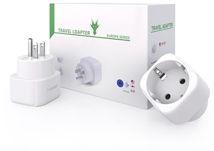 2 Pièces Adaptateur Prise USA, Adaptateur Voyage Accessoires, Europe FR 2 Broches vers US 3 Broches Adaptateur Prise USA, Canada, Mexique, Thaïlande, Type B - Convient à Plusieurs Situations