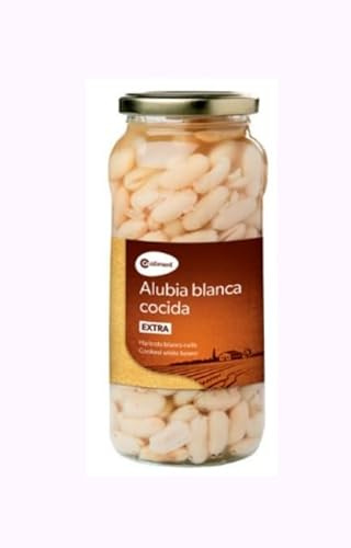 Alubia Blanca Cocida Extra, Weiße Bohnen Gekocht, 400g, 4er Pack