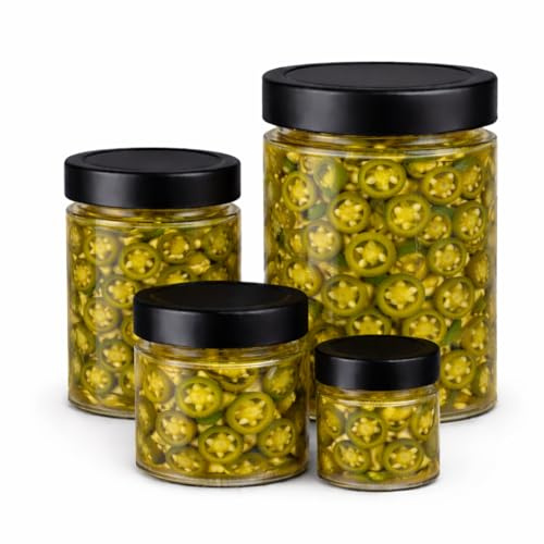 Scharfe Rädel - eingelegte Jalapeño Chilis im Glas - knackige frische Chilischoten scharf ohne Öl (200ml, grüne Jalapeños)