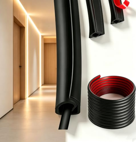 Black Cable Trunking for Acoustic Wall Panels, 10M Self-Adhesive Flexible Wire Trunking, 10x10mm Side-Opening Cable Management Conduit to Hide TV Wires in Home Office