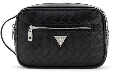 GUESS borsa da toilette Torino Necessaire Black nero