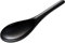 Gourmac Black Melamine 8-3/8 Rice Spoon by Gourmac